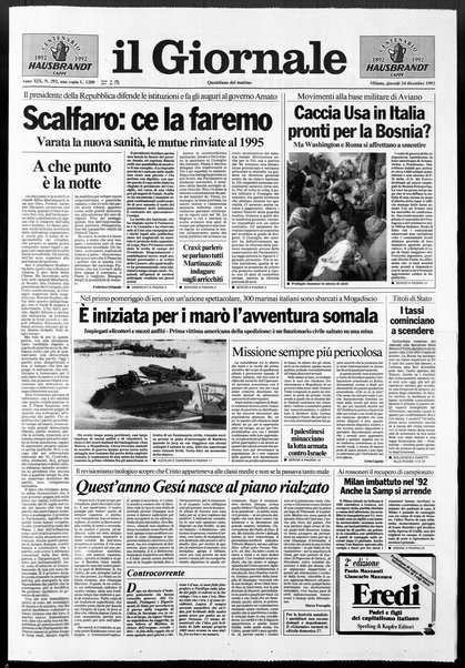 Il giornale : quotidiano del mattino